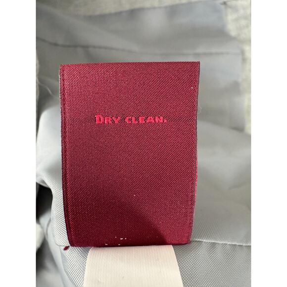 212 Collection Petite 8P 2 Button Notched Blazer Jacket Gray Long Sleeve Lined - Picture 8 of 9